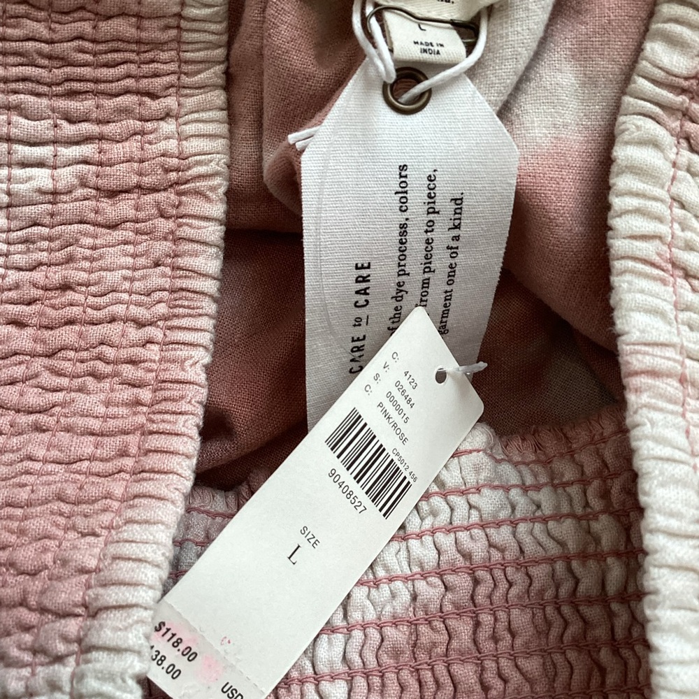 ❌Sold - Pilcro Reese Smocked Barrel Pull-On Pants Tie-Dye Anthropologie - Picture 12 of 14